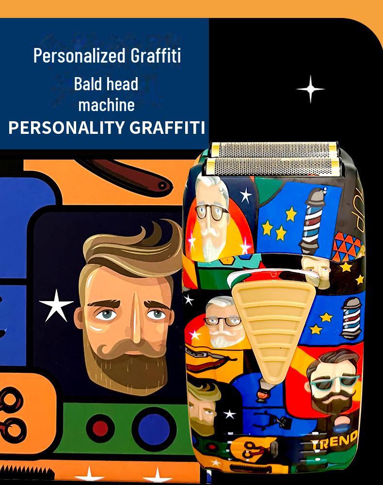 Graffiti 2-Piece Hair Clipper & Razor Set for Styling and Grooming