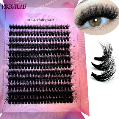 Flauschige Wimpernbüschel, 100D, dicke Wimpernbüschel, CC-Curl, zarte Einzelwimpern, 10–20 mm, Wimpernbüschelverlängerung, 240 Stück