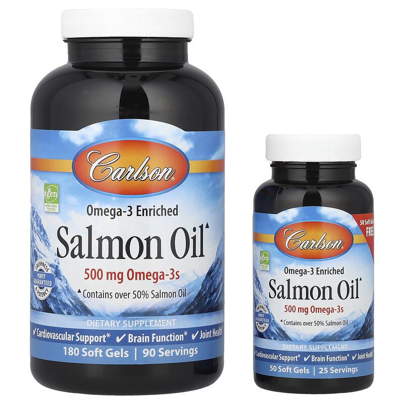 Omega-3 Enriched Salmon Oil, 230 Soft Gels
