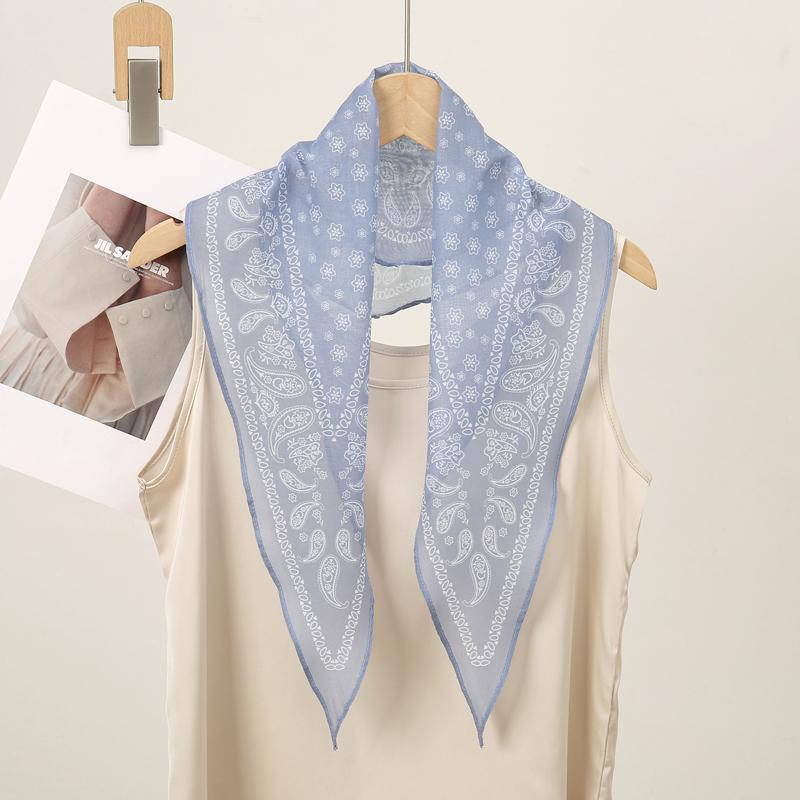 High Quality Women Diamond-Shaped Scarf Fashion Paisley Neck Tie Shawl Bandana Scarves Designer Wrap