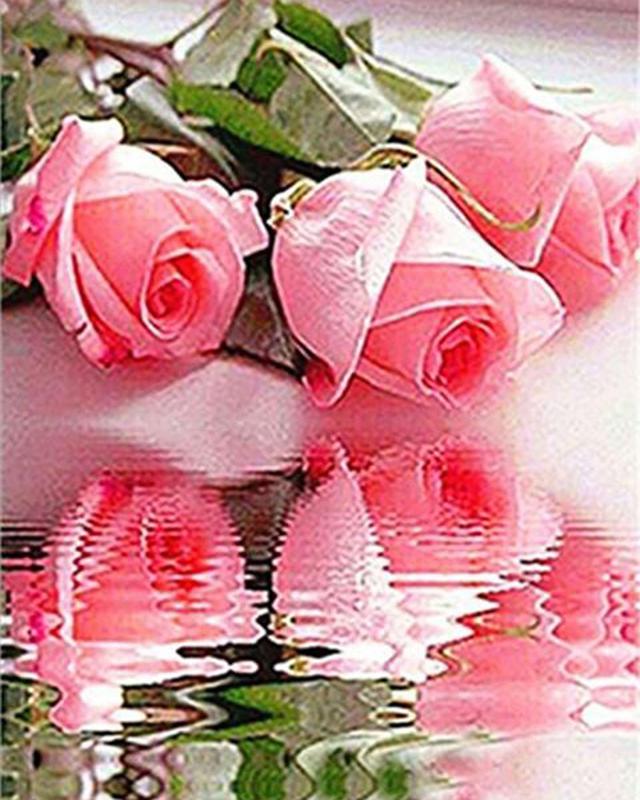 

Алмазная живопись цветы полный квадратный круглый домашний декор Алмазная вышивка пейзажная мозаика картина со стразами настенное искусство Full Round 30X40CM бежевый