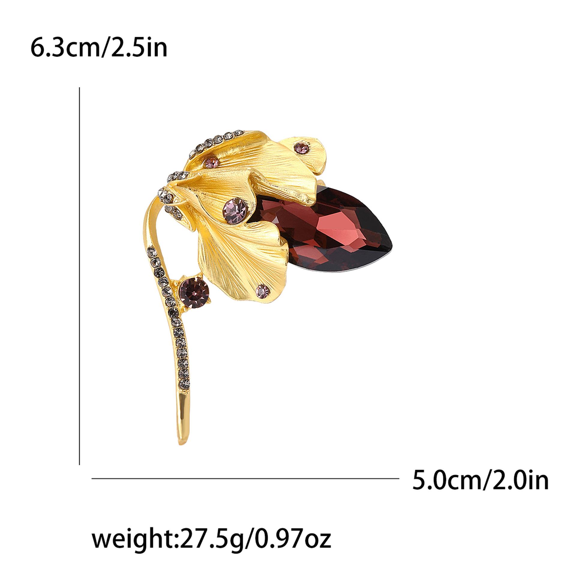 

Япония и Корея мода сплав горный хрусталь немое золото тюльпан брошь универсальная атмосфера женская одежда корсаж ювелирные изделия булавка