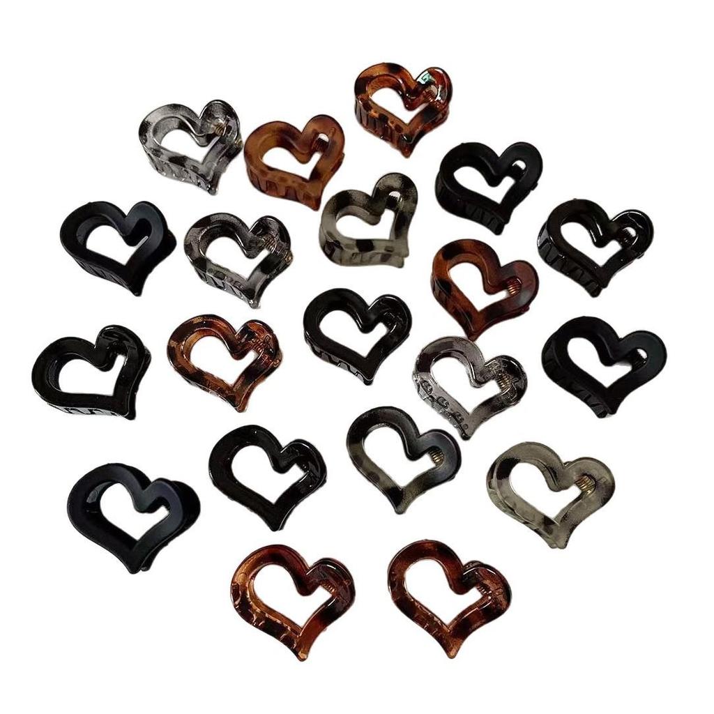 Coffee-Colored Matte Claw Clip for Wispy Bangs - Small Hair Accessory for Top of Head or Side Decoration