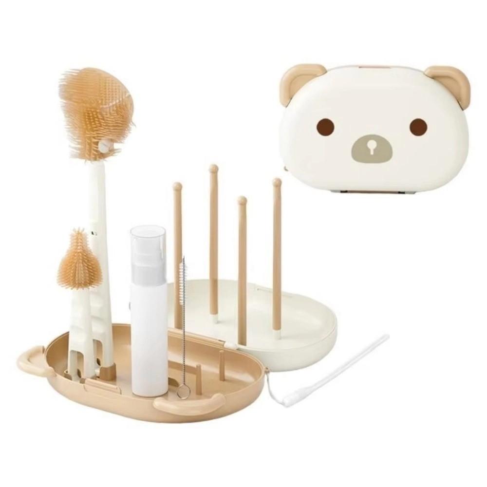 

Нейлоновая губка, набор для чистки сосок и соломинок, портативный набор щеток для бутылок, для чистки бутылок