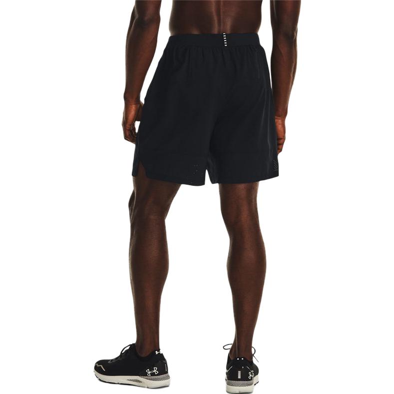 Under Armour Solid Color Brand Logo Loose Fit Sports Shorts Men Shorts Black 1377879-001