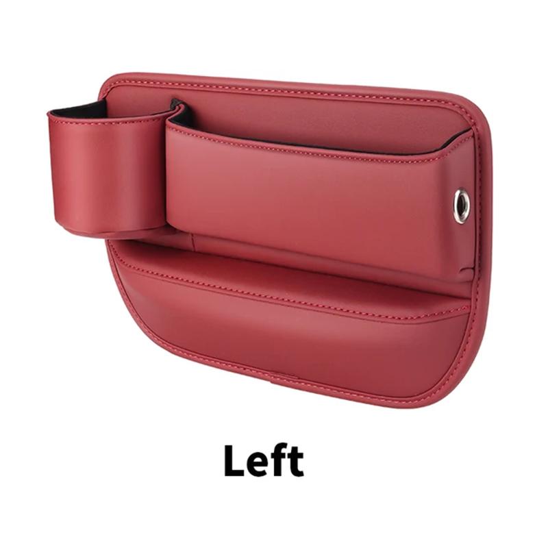 AAAQK1 Leather Car Seat Sewn Gap Crevice Slot Storage Box Cup Holder For BMW E46 F30 E60 E90 F10 X5 E70 E39 E36 E87 X7 E92 E91 E28 X3 X