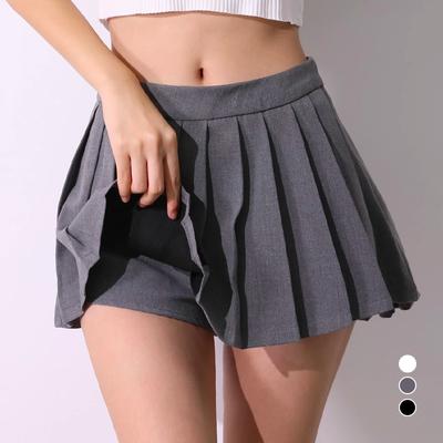 Pleated Mini Skirt Women Summer Sexy Slim High Waist A Line Skirt Shorts Korean Female Streetwear White Black