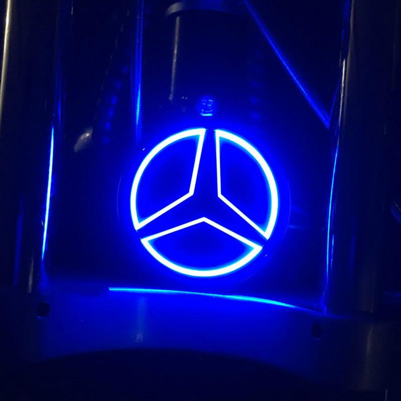 1 szt. 9,5 cm ABS LED Światło Emblemat Samochodowy Tylny Emblemat Bagażnika Akcesoria Dla Mercedes Benz S350 S300L S A B C E Klasa GLA GLK