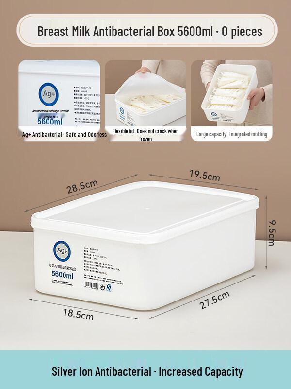 ZISIZ Antibacterial Breast Milk Storage Box