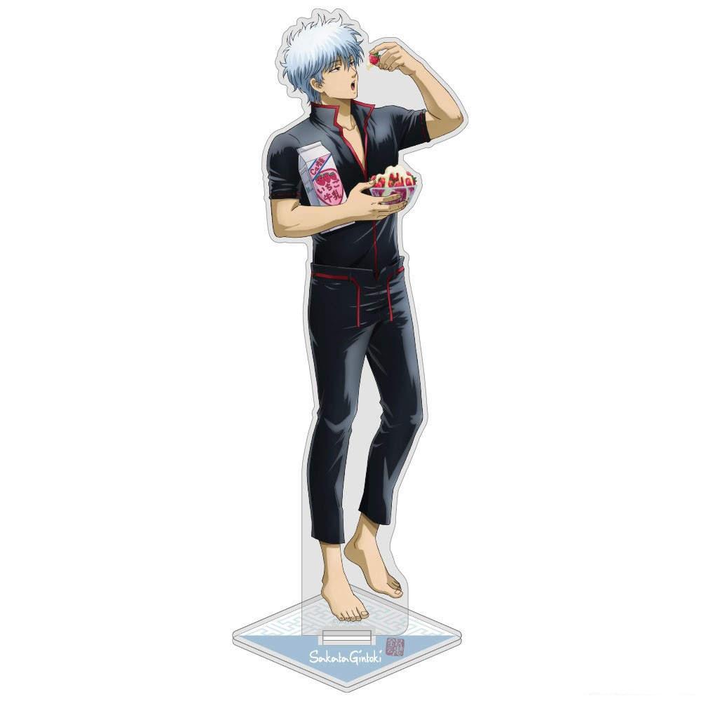 Loen Anime Store GinTama Kagura Hijikata Kondo Okita Gintoki Shinpachi Kagura Ready Acrylic Stand Desktop Decor Gifts About 15cm