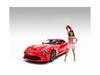 American Diorama 1/18 Scale Race Starter Female Figure, Series 2, #2 (Imported)