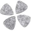 10Pcs Wool Felt Guitar Picks Ukulele Picks, 3mm Thin Red Plectrums with Solid Leather for Ukelele Bass Guitar (Gray)