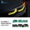 DRL LED Boards for BMW 3 Series G20 G21 - 320i 330i Adaptive Headlight Daytime Running Light Angel Eyes Lemon Yellow