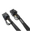10Pcs 22cm GPU PCIE 8 Pin Female To Dual 2X 8 (6+2) Pin Male PCI Express Power Adapter Braided Y-splitter Extension Cable