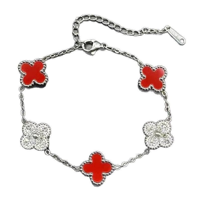 New Four-leaf Clover Bracelet 18k High-end Mother-of-pearl Jewelry Women's Bracelet