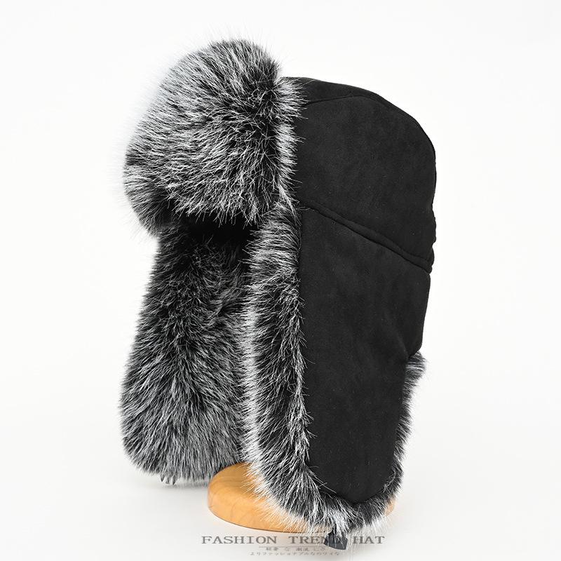 Thunderbolt Hat Men and Women Winter Padded Thickened Ear Protection Cap Cycling Outdoor Ski Ins Warm Cold Cotton Cap