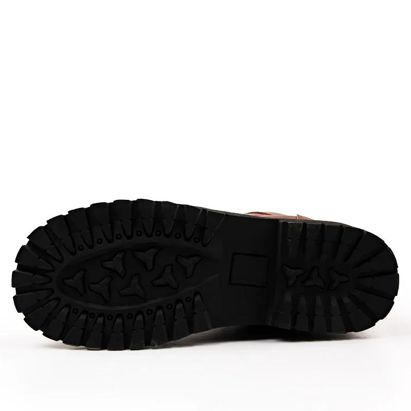 Herenlaarzen Heren Winterschoenen Warme Leren Laarzen Schoenen Cowboylaarzen Laarzen Heren Casual Schoenen voor Heren Herenmaat 38-48