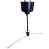 Fly Fans for Tables Fly Repellent Fan Soft Holographic Blades Flies Spinner with LED Light Hanging Bug Traps for Camping Fishing