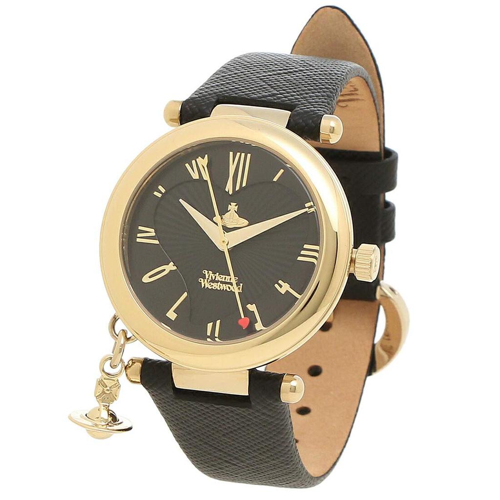 Vivienne Westwood Orb Heart VV006GDBLK Women's Watch, 32mm, Quartz, Black, [Used]