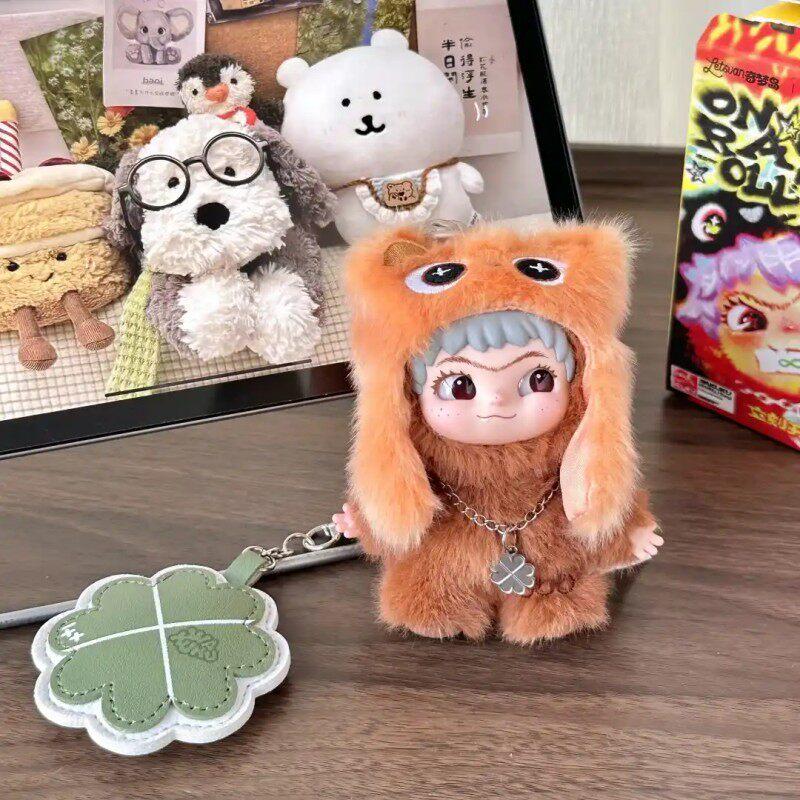 Genuine In Stock Wakuku 3.0 On A Roll Series Dolls Cute Fluffy Collectable Figure Bag Charm Keychain Toys Holiday Gift