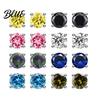 Fashion Jewelry For Women Zirconia Stud Earrings One Carat Main