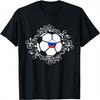Floral Russia Soccer Fans Jersey Russian Football Lovers Art T-Shirt