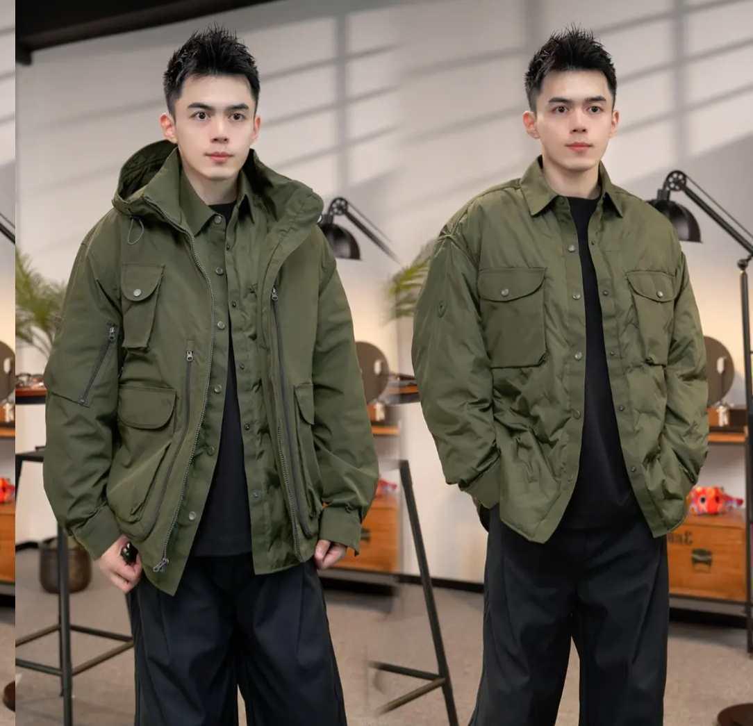 

High-Quality Multi-Functional Cotton Workwear Jacket for Autumn/Winter 2XL [150-170] армія зелений колір