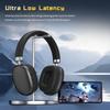 Wireless over-ear headphones, portable wireless music headphones with built-in microphone for calls, stretchable and rotatable, can be connected to