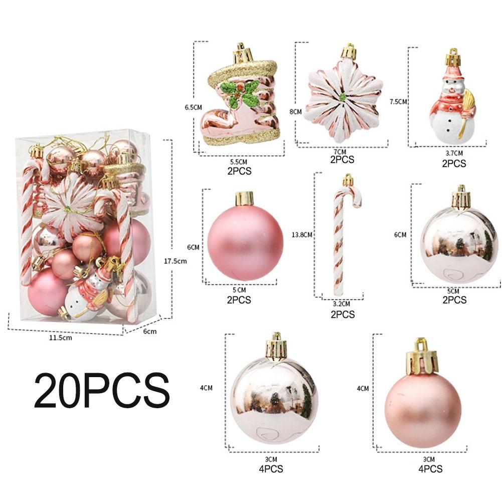 Lot de 20/29 boules de Noël au look exquis et matériau de haute qualité