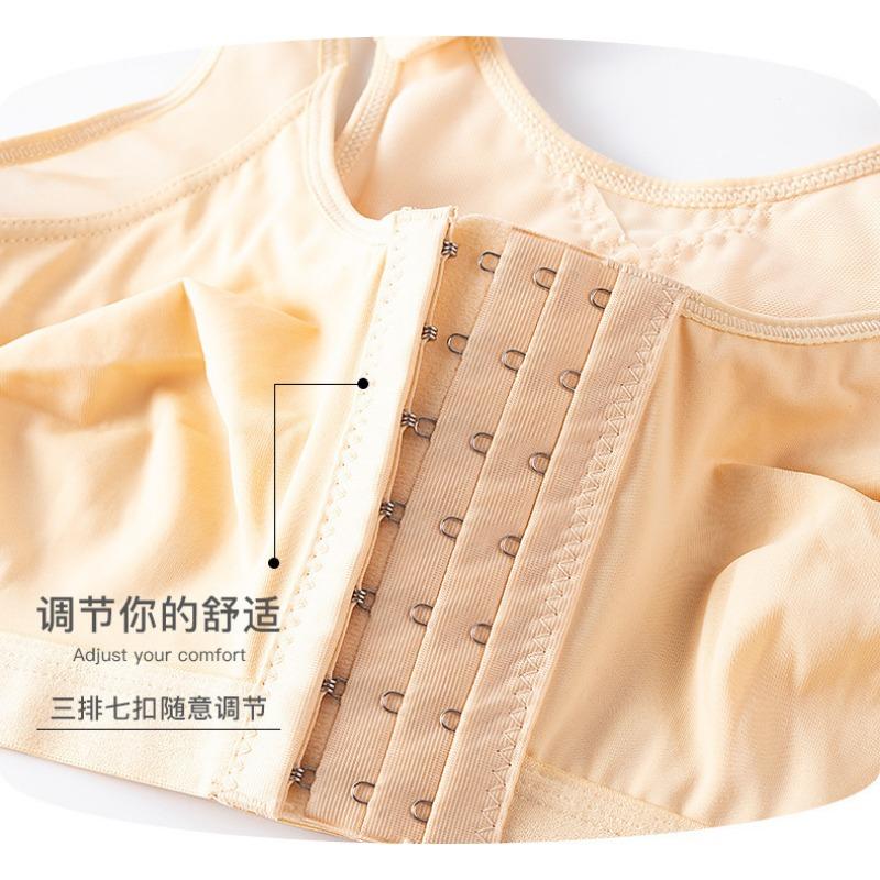 Plus Size Front Closure Breathable Sports Bra For Fitness Women