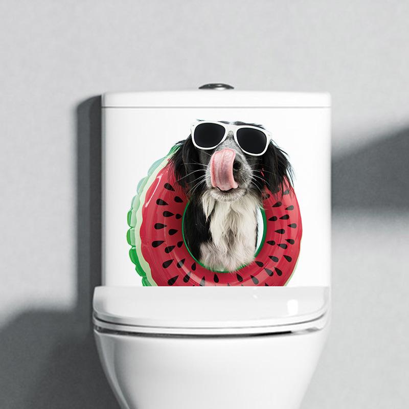 10 Styles Summer Seaside Vacation Wall Stickers Beach Sunset Stickers Toilet Stickers Self Adhesive Waterproof