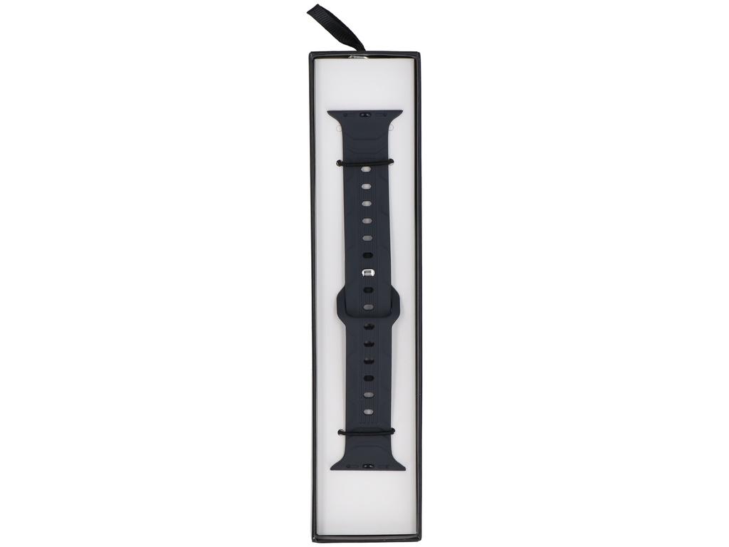 GlacierX Silicone Wave Anthracite Gray Smartwatch Strap for Apple Watch 42/44/45/49mm Anthracite