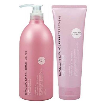 Kumano Salon Link Extra Treatment Repair & Protect 250g + Shampoo Repair & Protect 1000ml, 1 Piece