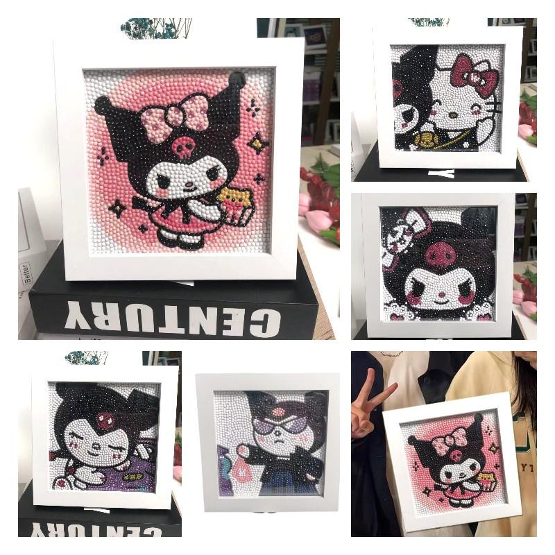 Neues Cartoon-PVC-Stick-Diamantgemälde mit Kunststoffrahmen Perfektes Geburtstagsgeschenk für Kinder und Erwachsene