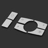 6 pegatinas para embellecedores de botones multimedia de coche compatibles con Mercedes-Benz Clase E W212 2010-2015, pegatinas decorativas para interiores