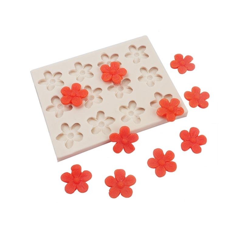 Plum Blossom Silicone Mold Fondant Mousse Cake Mold Chocolate Mould Bakeware Cake Decorating Tool Resin Art