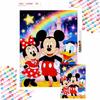 Mickey Minnie Donald Diamond Art Painting Kit Magical Castle Wall Decor Handmade Gift