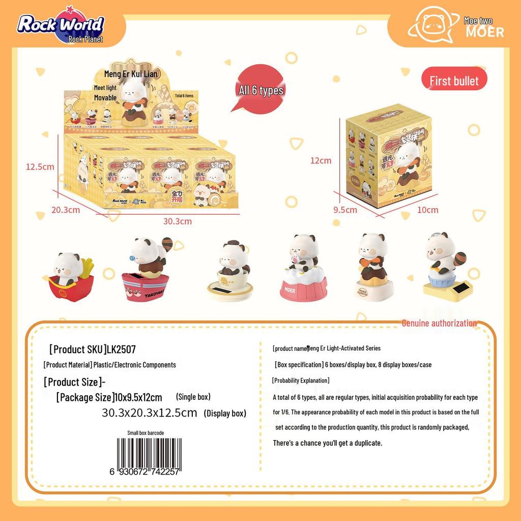 Rock Planet Second Blind Box: Foodie Alliance Series Hand-Painted Cute Figure Car Ornament