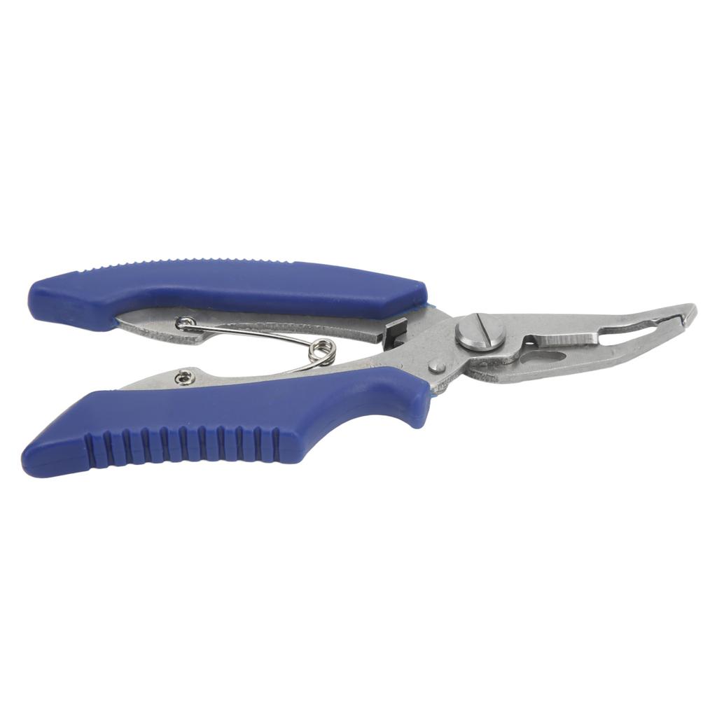 Stainless Steel Fishing Pliers Curved Mouth Lure Wire Cutter Multifunction Lure Pliers for Outdoor Fishing