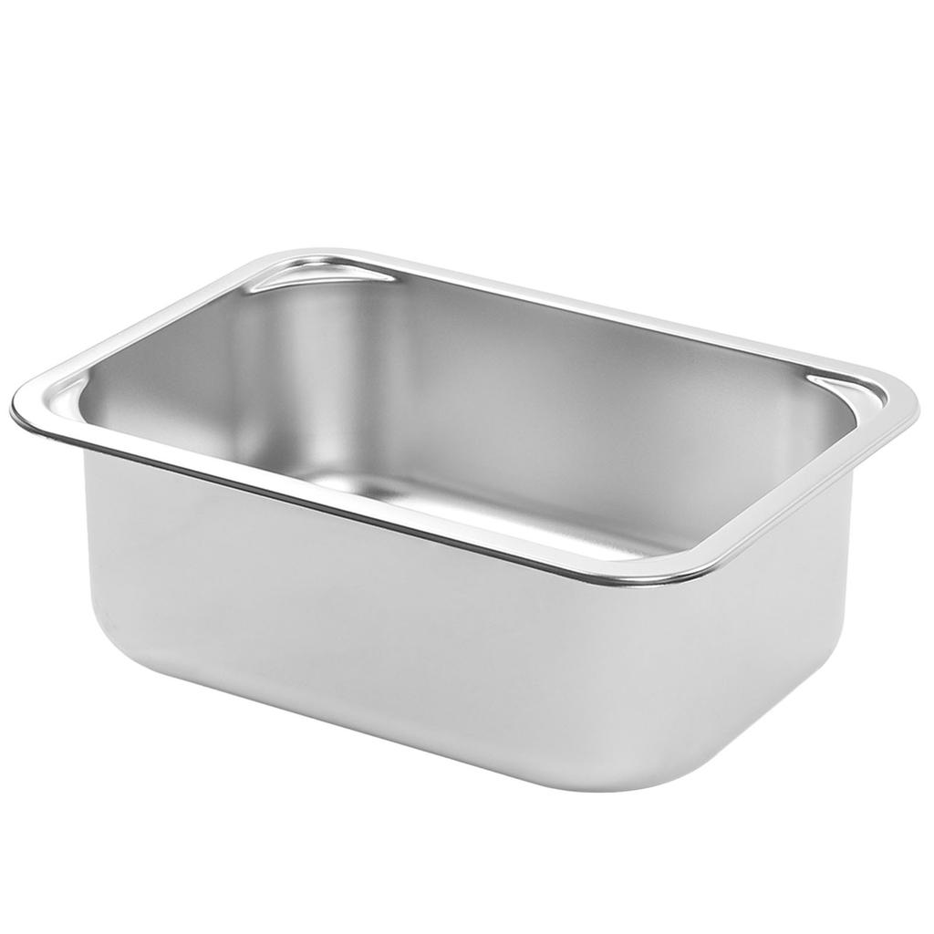 RV Sink Square 345x245x136mm 304 Stainless Steel Flush Mounted Hand Wash Basin Sink with 40mm Drain 