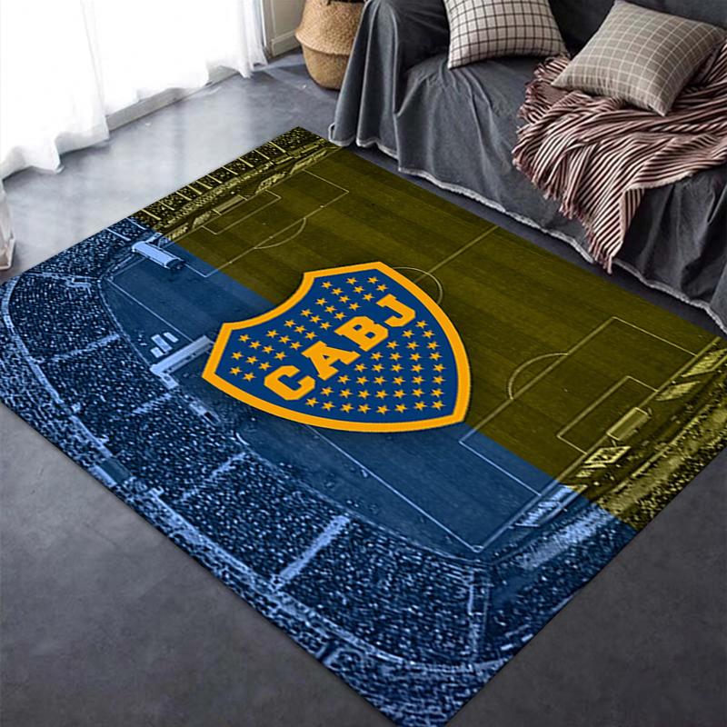 Boca Juniors Tapijt Vloerkleed voor Woonkamer Slaapkamer Huisbank Decoratie, Kinderen Spelen Antislip Vloermat