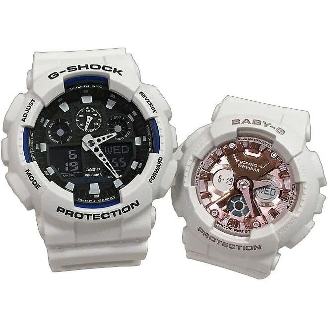 

[Casio] CASIO Pair Watch G-SHOCK G-Shock BABY-G Baby G Quartz Genuine Pair Case Set of 2 Ana-Digi GA-100B-7AJF BA-130-7A1JF Watch [Domestic Genuine