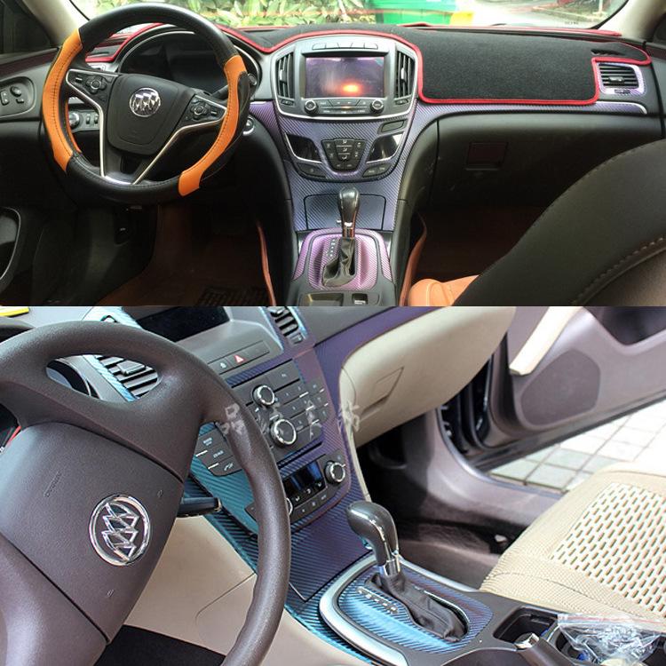 Fits 14-16 Regal Models: Carbon Fiber Interior Console Shift Lever Decoration Film