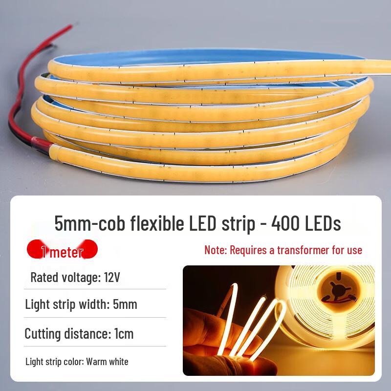 

Світлодіодна стрічка для амбієнтного освітлення COB LED «Бульбашка мрії» з самоклеючою основою