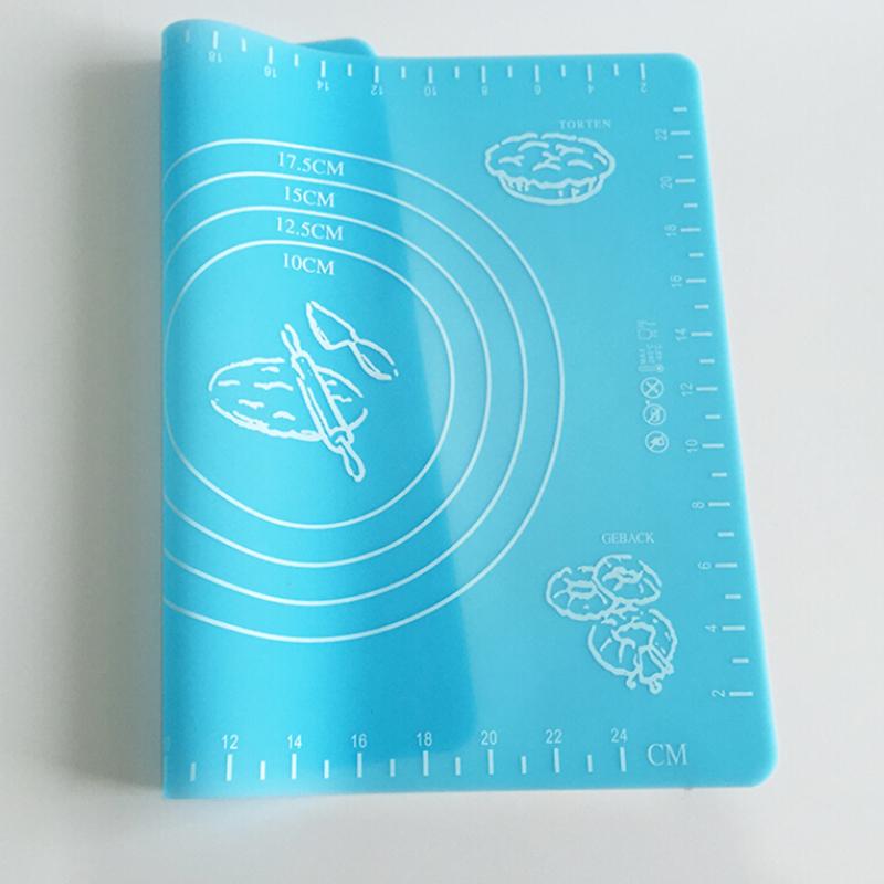 Silicone Rolling Cut Mat Fondant Clay Pastry Icing Dough Cake Tool Sugarcraft