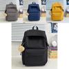 Urban Minimalist Nylon School Backpack With Air Cushion Straps For Middle School Students