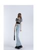 Women's High-Waisted Light Blue Micro-Flared Jeans - 2024 Spring/Autumn Versatile Long Pants.