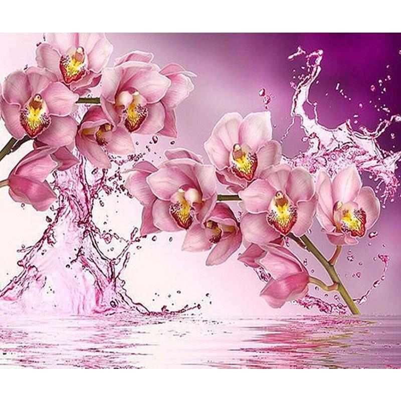 5D DIY Diamond Painting Pretty Butterfly Flower Art Diamond Embroidery Cross Stitch Kit Full Rhinestone Mosaic Home Decor
