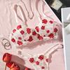 Ultra-thin Sweet Wind Small Floral Underwear European and American Sexy Flower Lace Underwear New Sex Underwear Set