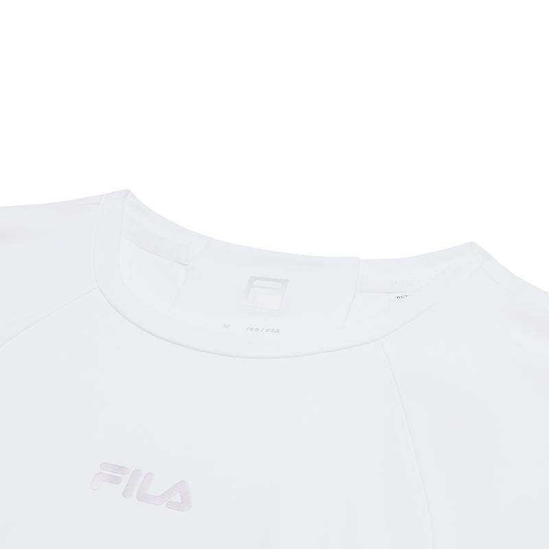 New FILA AthleticsFitness Raglan Sleeve T Shirt Women's Jade White A11W521112FWT